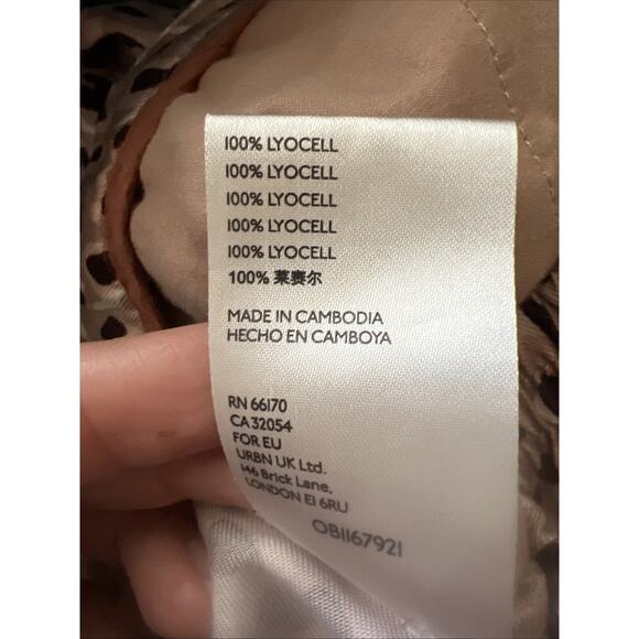 Anthropologie Isobel Cheetah Animal Print Pleated Wide Leg Crop Pants Small W10 - Picture 6 of 8